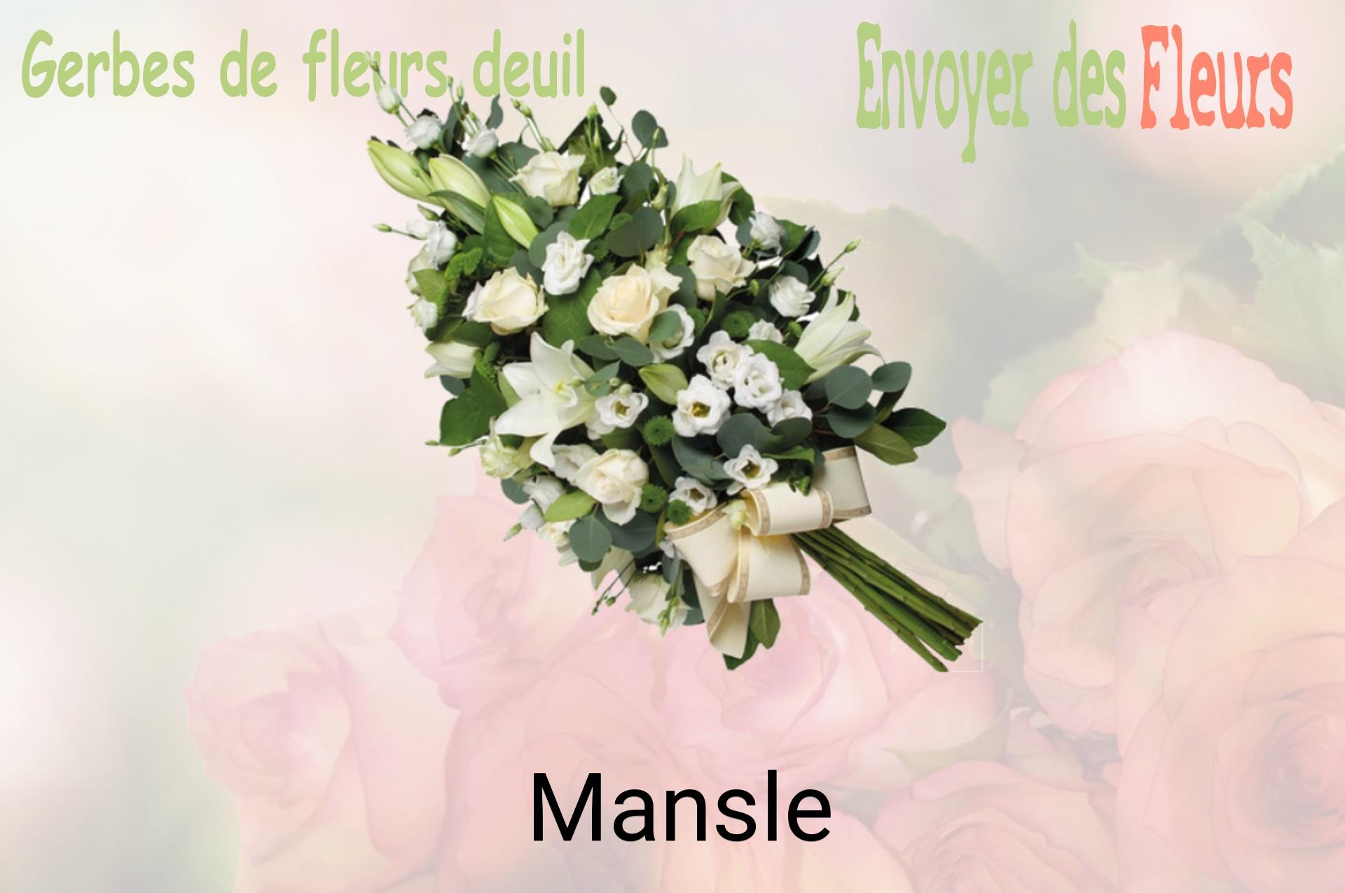 Gerbe de fleurs de deuil livrée à Mansle